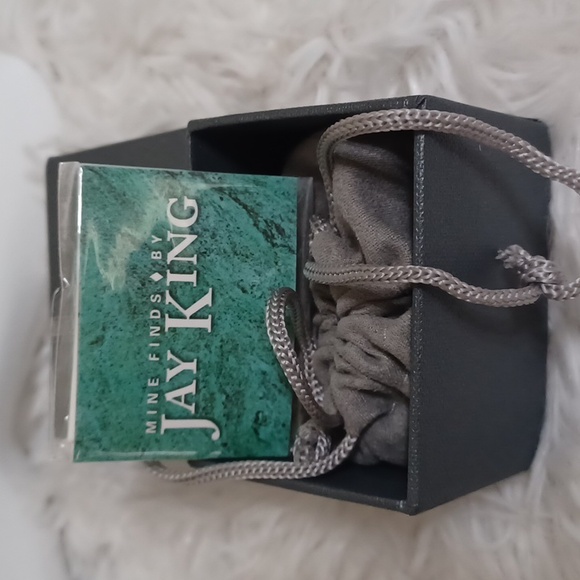 Jay King Mine Finds Silver Cushion Cut Larimar Ring NEW - Picture 10 of 10